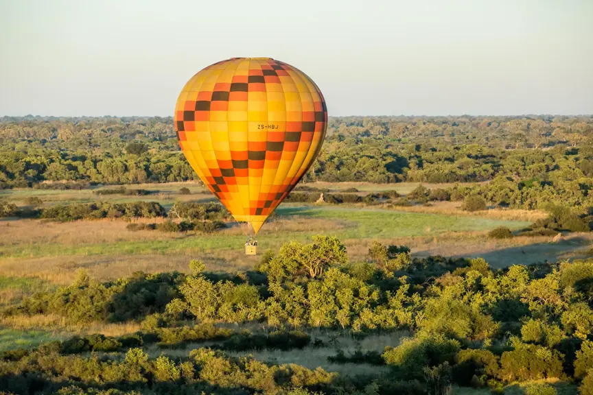 Hot air balloon safaris - Botswana